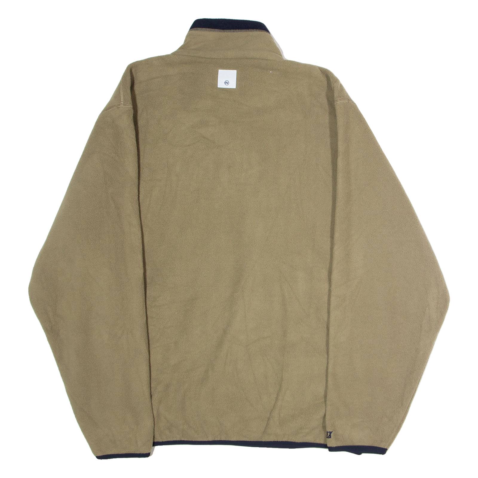NAUTICA Mens Fleece Green 1/4 Zip L