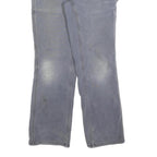 CARHARTT Womens Regular Blue Cotton Blend Zip Trousers W28 L28 Durable Workwear