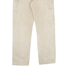 CARHARTT Mens Cotton Beige Classic Straight Trousers W36 L36 Workwear Durable
