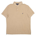 NAUTICA Mens Polo Shirt Beige L
