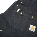CARHARTT Mens Black Cotton Blend Regular Fit Dungarees M W34 L31 Workwear