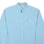 WRANGLER Mens Blue Checked Shirt XS Classic Button-Down Collar Long Sleeve