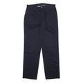 WRANGLER Mens Cotton Blue Regular Straight Trousers W34 L32 Classic Zip Closure