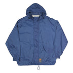 USA GARRY SPORT Mens Blue Jacket XL Polyester Blend Plain Zip Hooded Casual