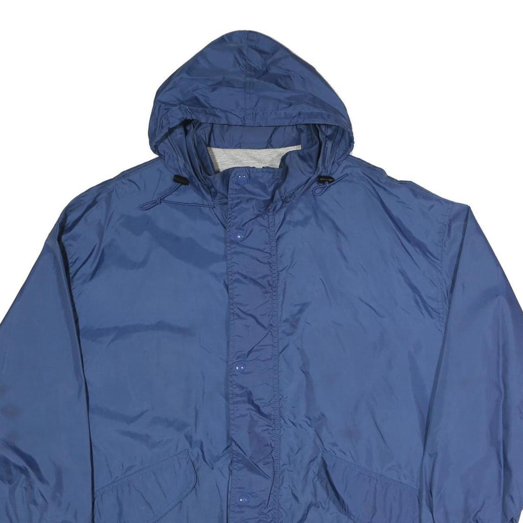 USA GARRY SPORT Mens Blue Jacket XL Polyester Blend Plain Zip Hooded Casual