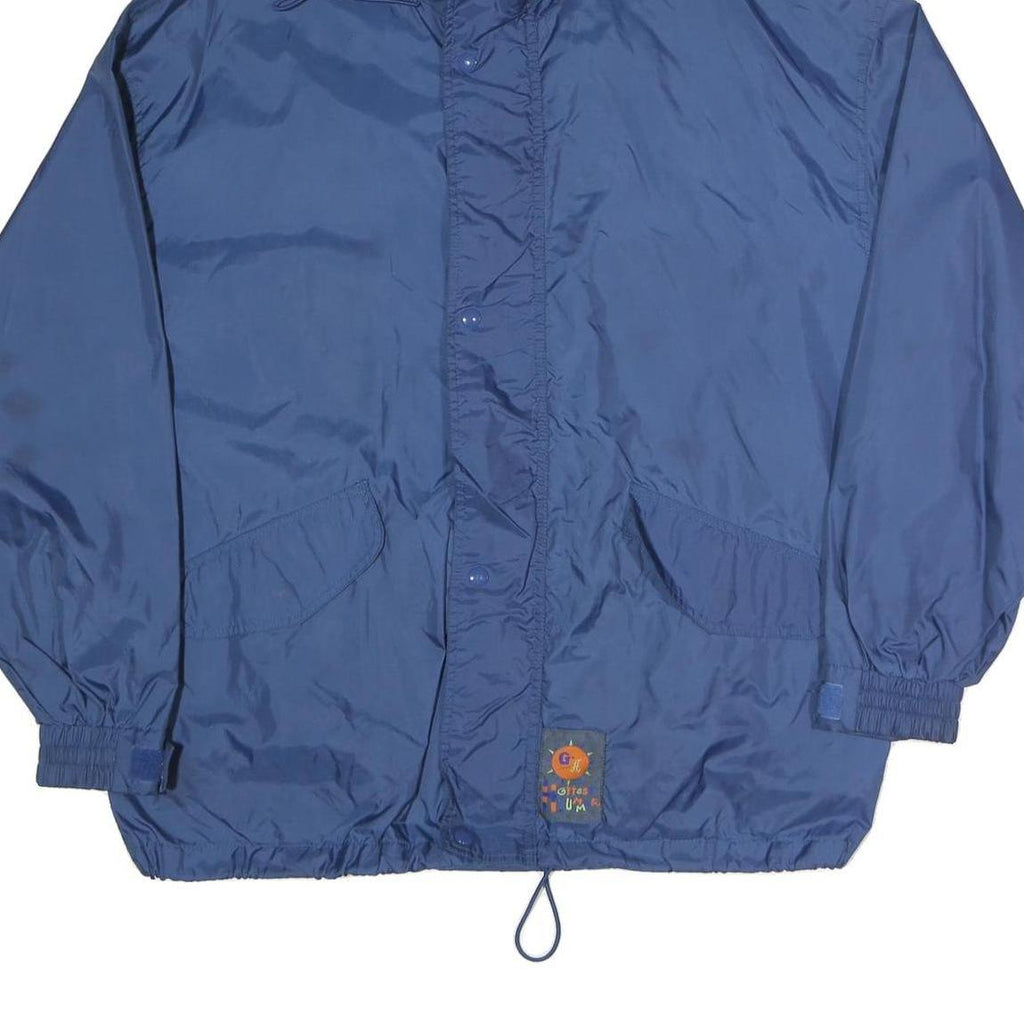 USA GARRY SPORT Mens Blue Jacket XL Polyester Blend Plain Zip Hooded Casual