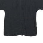 SERGIO CASSINI Womens Black Silk Shift Dress Short Sleeve UK S Elegant