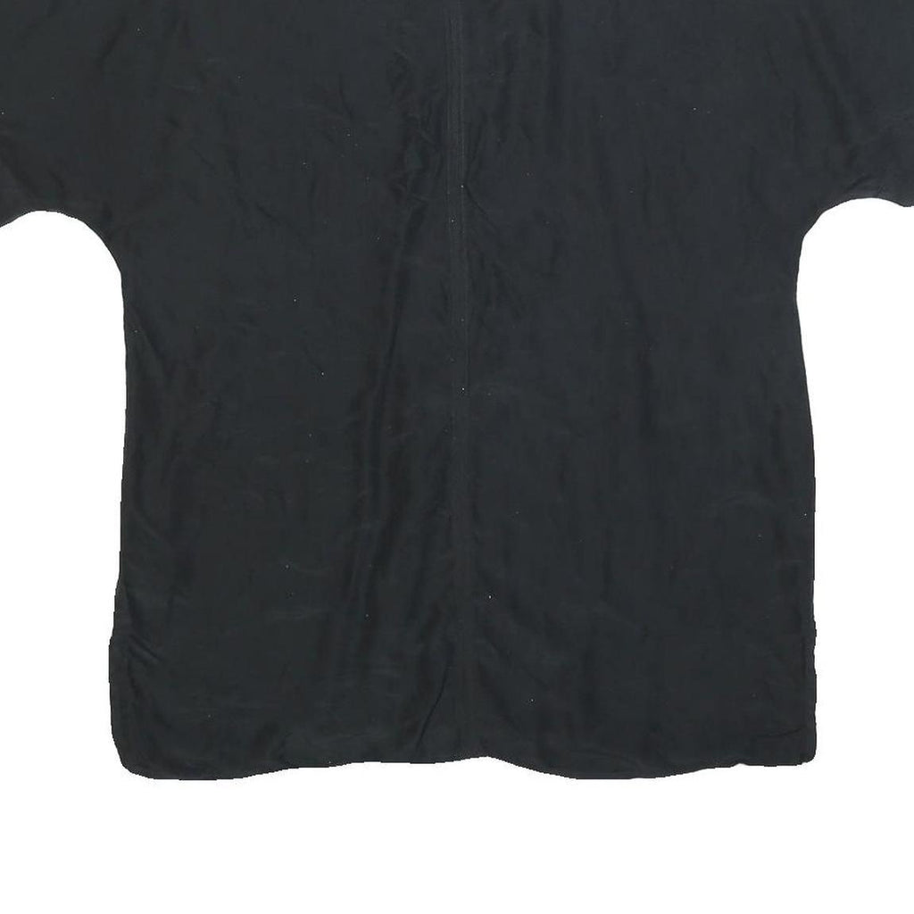 SERGIO CASSINI Womens Black Silk Shift Dress Short Sleeve UK S Elegant