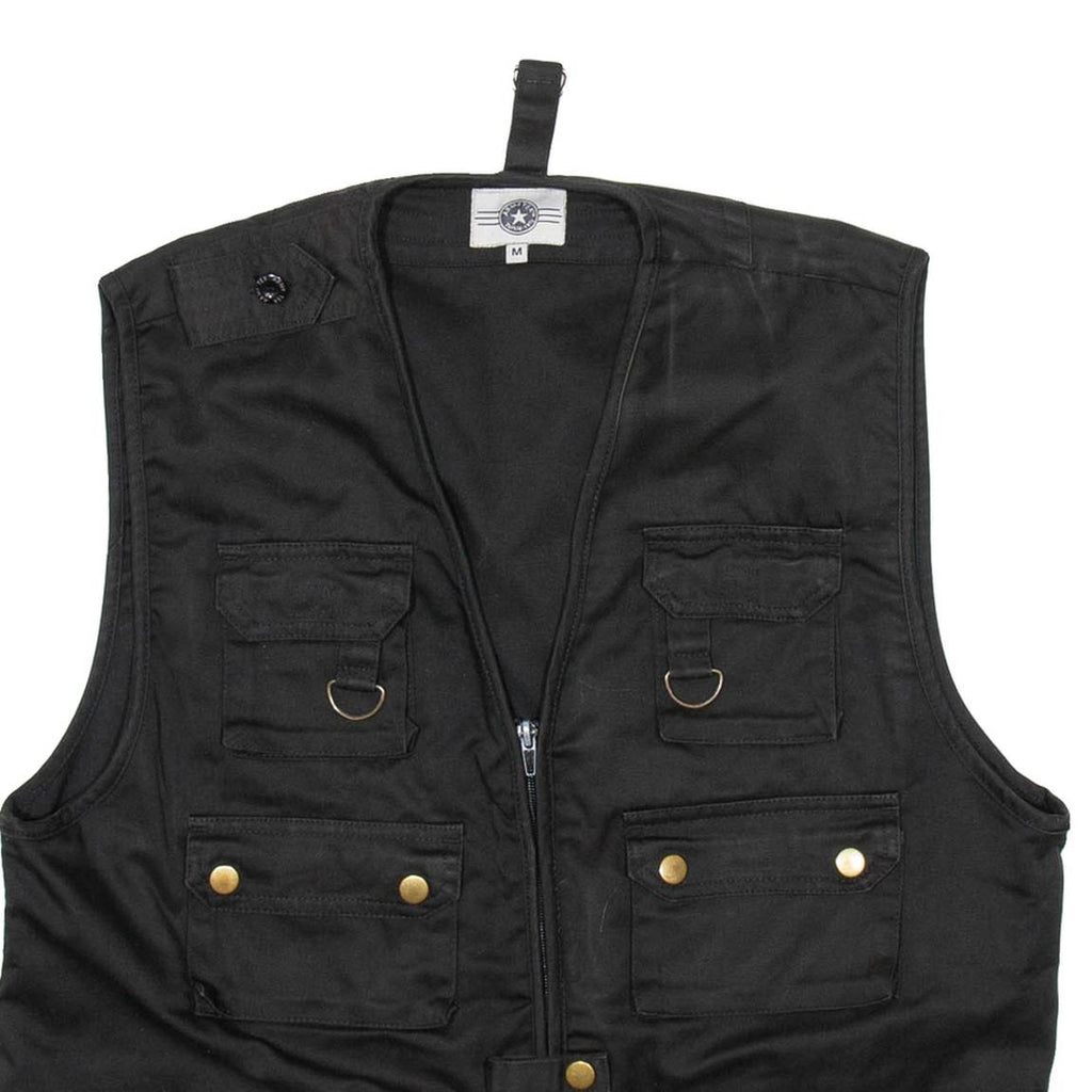 ARMY TEX Utility Mens Military Gilet Black M