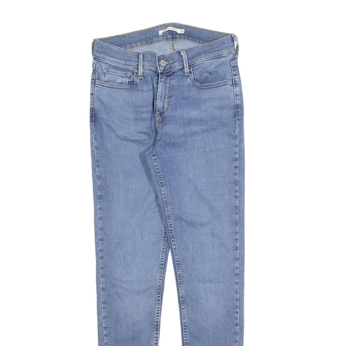 LEVI'S 710 Womens Jeans Blue Slim Skinny Denim Light W28 L30 Stretch Cotton