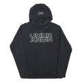 UNDER ARMOUR Mens Black Hoodie M Cotton Blend Pullover Lightweight Casual