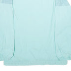 HIBERNIA Womens Light Blue Zip Jacket XL Woven Geometric Pattern Lightweight