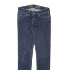 LEVI'S Mens Slim Blue Denim Slim Fit Jeans W26 L28 Classic Cotton Blend Zip