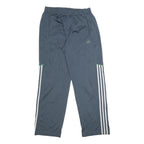 ADIDAS Mens Joggers Blue White Green M W28 L30 Polyester Sportswear