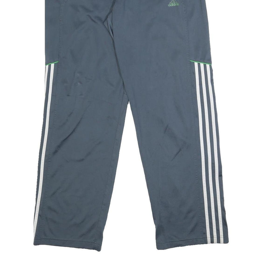 ADIDAS Mens Joggers Blue White Green M W28 L30 Polyester Sportswear