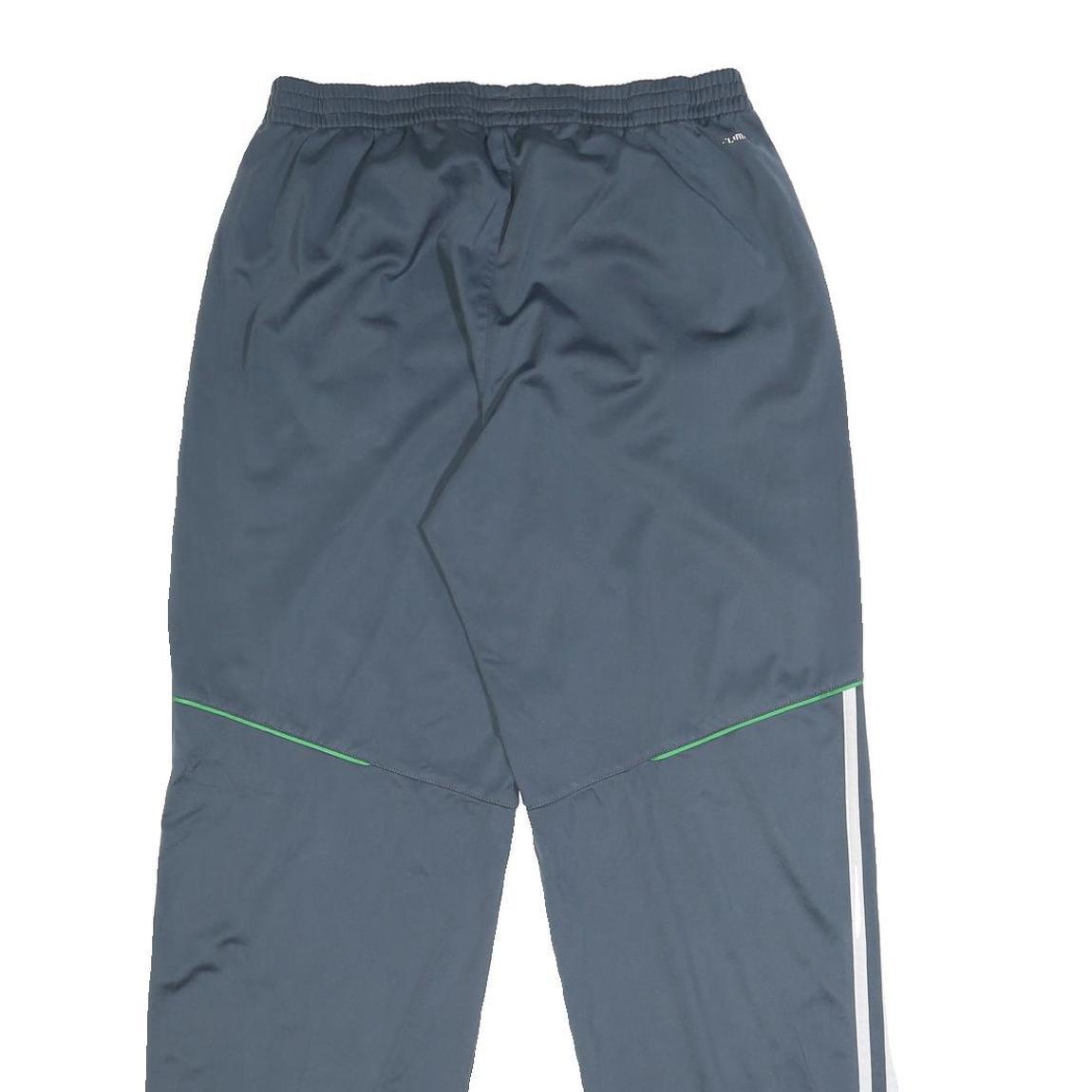 ADIDAS Mens Joggers Blue White Green M W28 L30 Polyester Sportswear