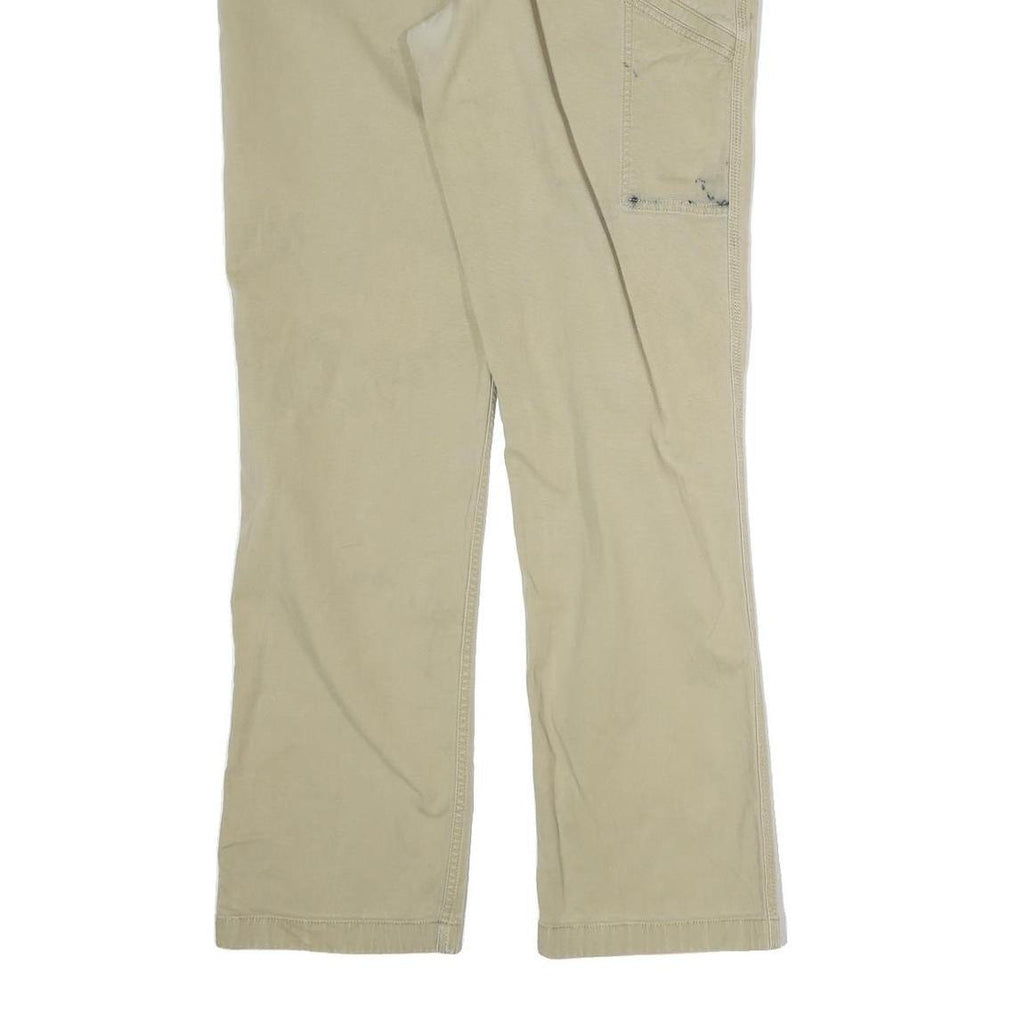 CARHARTT Mens Cotton Beige Relaxed Straight Trousers W38 L36 Workwear Casual
