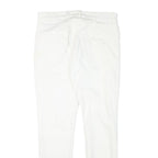 GUESS Mens Slim White Jeans Cotton Blend W33 L30 Zip Closed Casual Wear