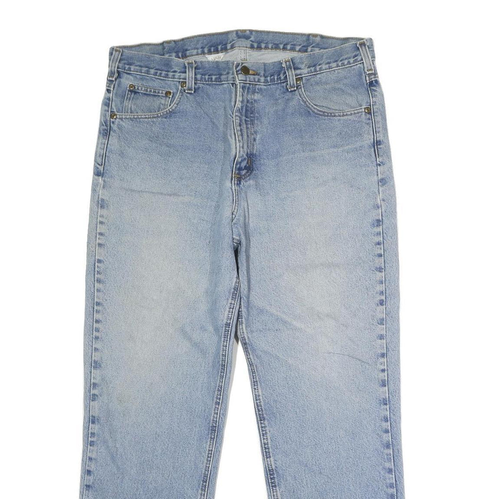 CARHARTT Mens Jeans Blue Regular Straight Denim Medium W38 L31 Button Closure