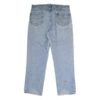 CARHARTT Mens Jeans Blue Regular Straight Denim Medium W38 L31 Button Closure