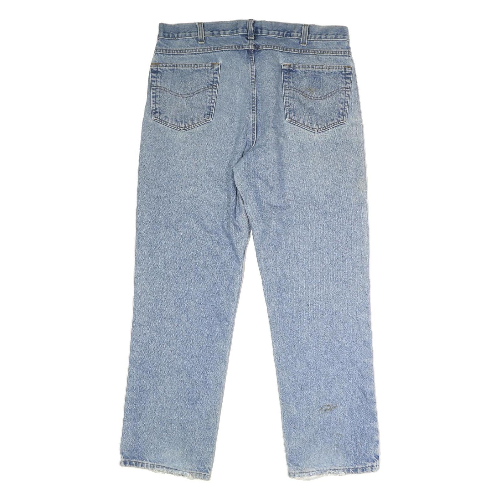 CARHARTT Mens Jeans Blue Regular Straight Denim Medium W38 L31 Button Closure