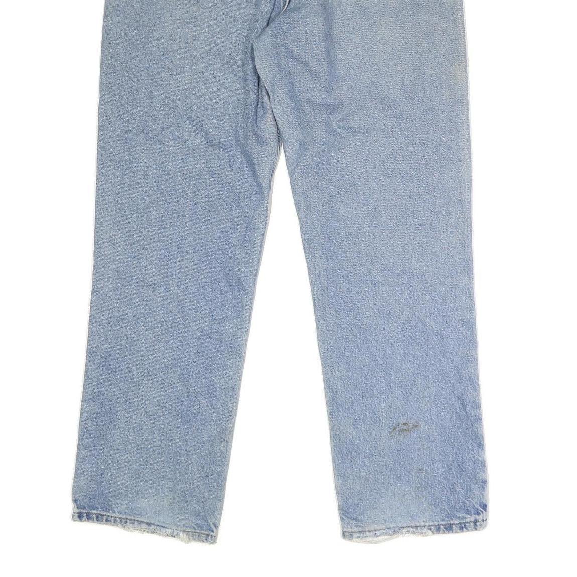 CARHARTT Mens Jeans Blue Regular Straight Denim Medium W38 L31 Button Closure