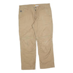 CARHARTT Mens Relaxed Fit Beige Cotton Blend Workwear Trousers W36 L30 Durable