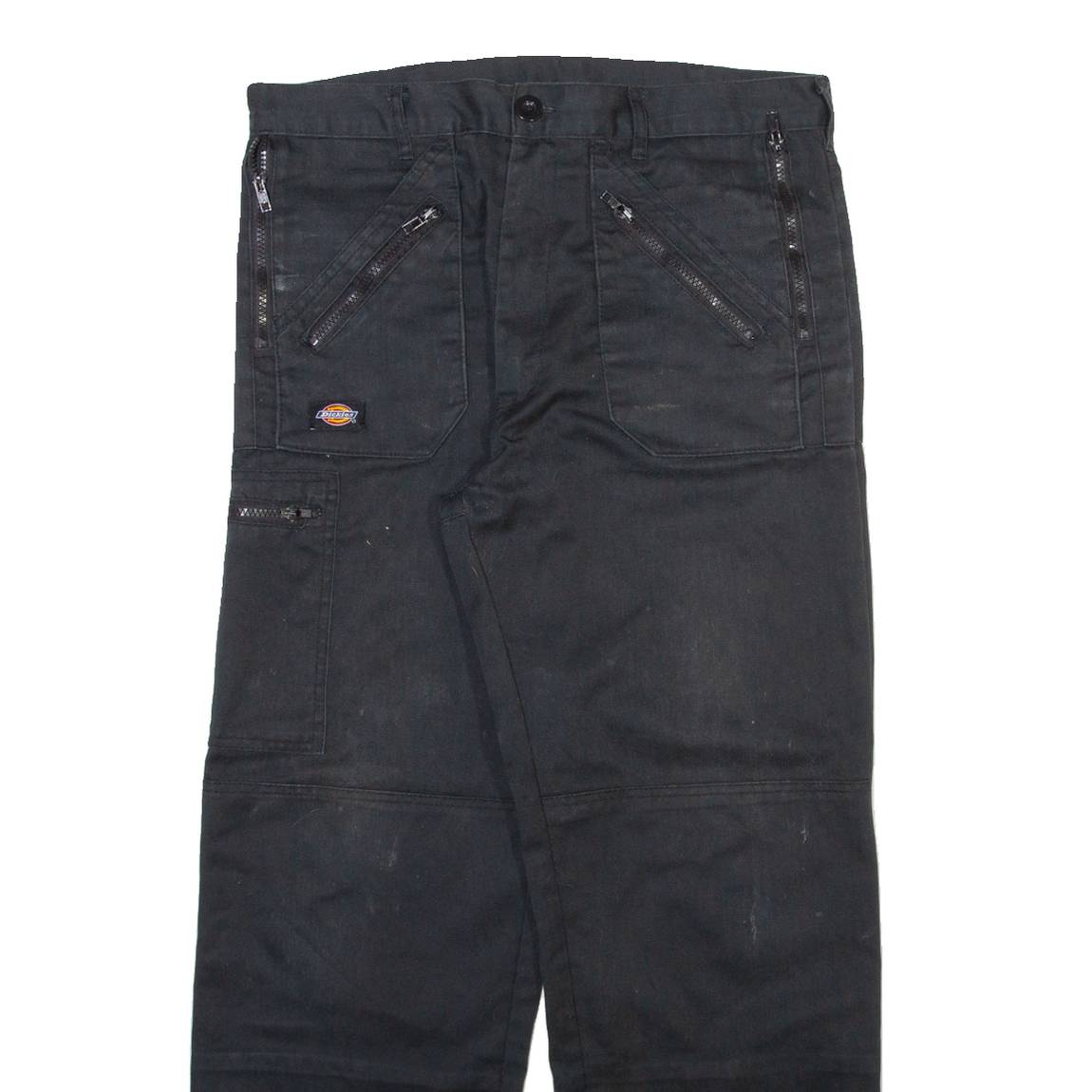 DICKIES Workwear Womens Trousers Grey Relaxed Straight W32 L28