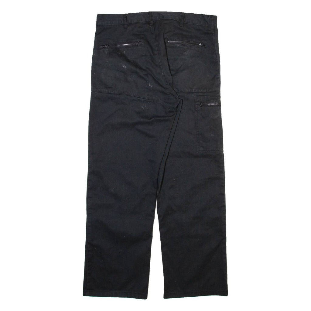DICKIES Workwear Womens Trousers Grey Relaxed Straight W32 L28