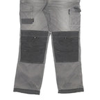 DICKIES Mens Cotton Blend Grey Work Trousers Regular Straight W34 L31 Utility