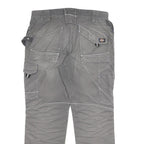 DICKIES Mens Cotton Blend Grey Work Trousers Regular Straight W34 L31 Utility