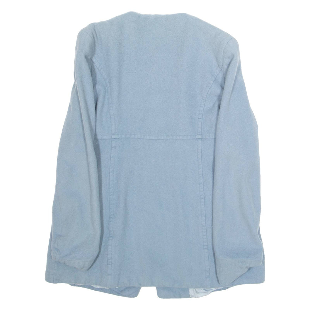 GLORAINE Womens Blazer Jacket Blue M