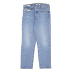 LEVI'S Womens Regular Fit Light Blue Denim Jeans W28 L25 Drawstring Casual