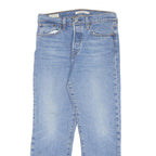 LEVI'S Womens Regular Fit Light Blue Denim Jeans W28 L25 Drawstring Casual