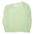 CHORISIA Womens Top Green Long Sleeve XL