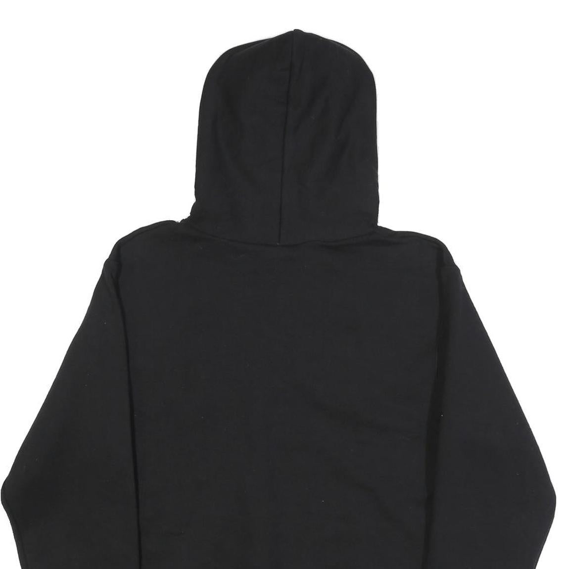 CHAMPION Mens Black Ivy Tech Pullover Hoodie S Cotton Blend Casual Sweatshirt