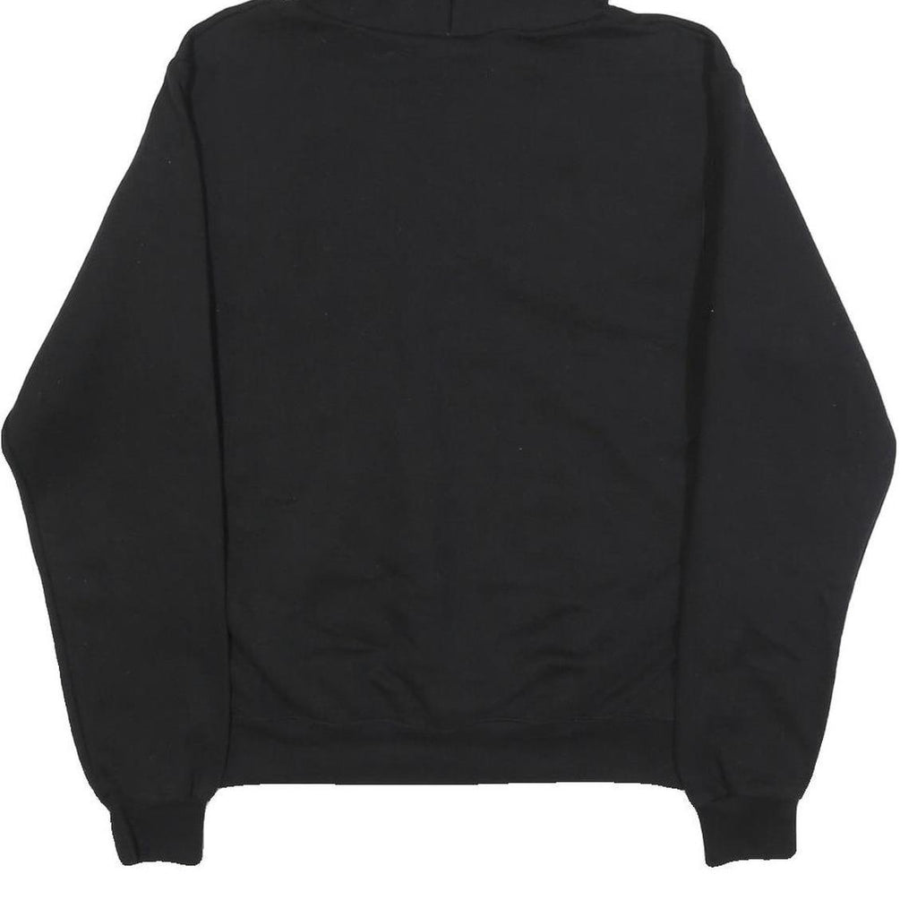 CHAMPION Mens Black Ivy Tech Pullover Hoodie S Cotton Blend Casual Sweatshirt