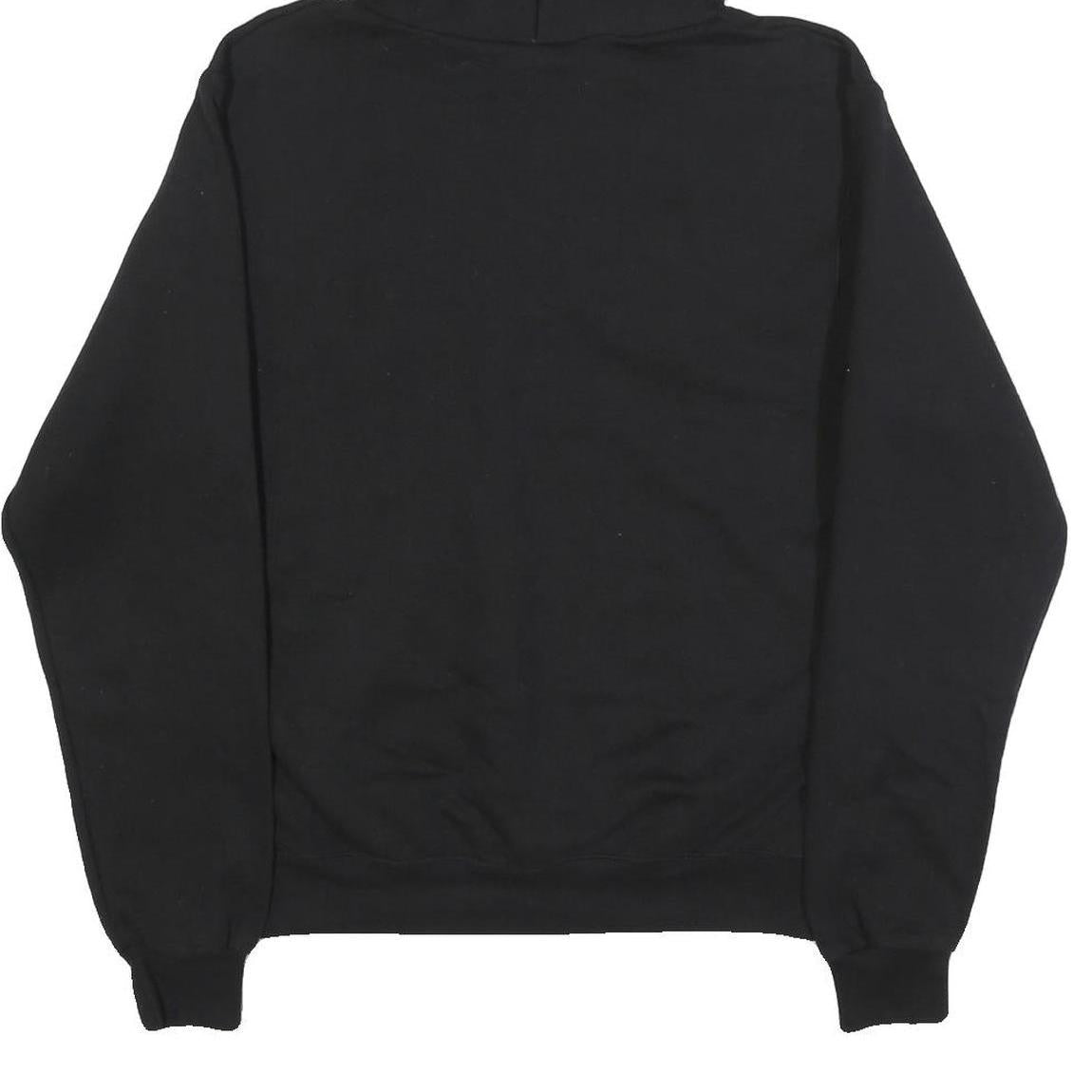 CHAMPION Mens Black Ivy Tech Pullover Hoodie S Cotton Blend Casual Sweatshirt