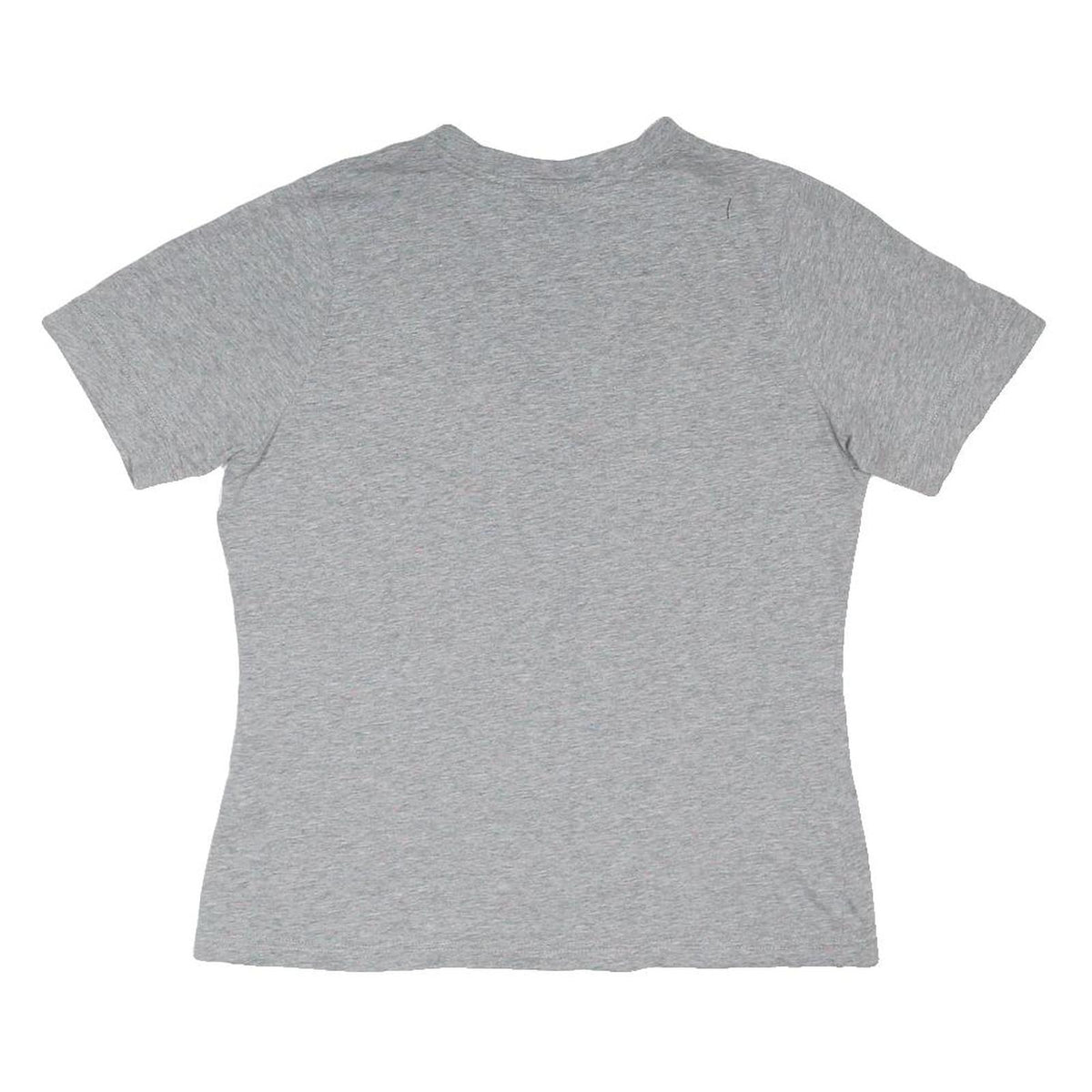 NIKE Womens Grey V-Neck T-Shirt S Cotton Blend Casual Sportswear