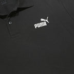 PUMA Mens Black Short Sleeve Plain XL Polo Shirt Cotton Blend Casual Sportswear