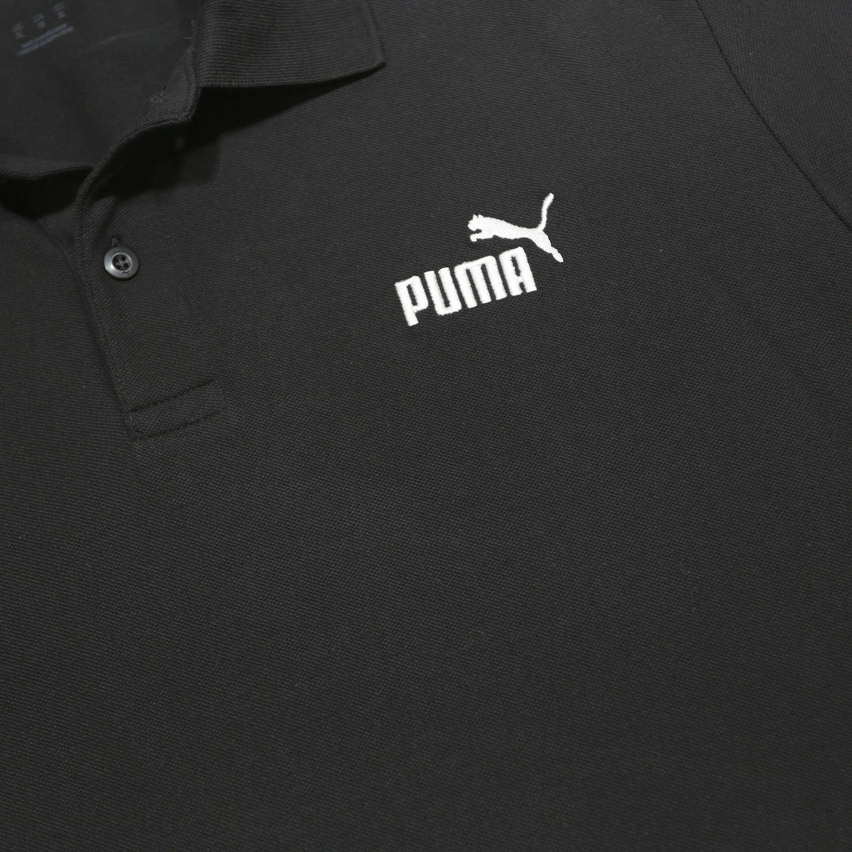 PUMA Mens Black Short Sleeve Plain XL Polo Shirt Cotton Blend Casual Sportswear