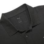 PUMA Mens Black Short Sleeve Plain XL Polo Shirt Cotton Blend Casual Sportswear