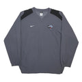NIKE Mens Grey & Black Sports Jaguar Logo Crew Neck Sweatshirt M Polyester