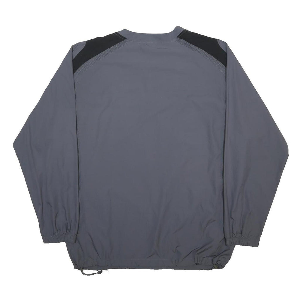 NIKE Mens Grey & Black Sports Jaguar Logo Crew Neck Sweatshirt M Polyester