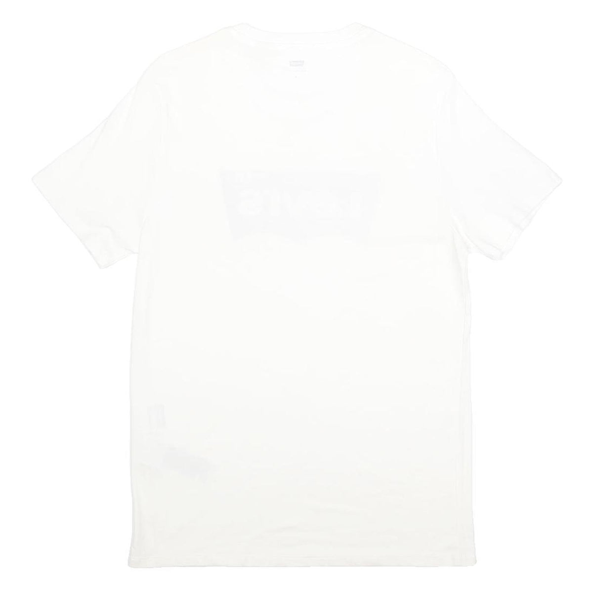 LEVI'S Mens White Red Logo Graphic T-Shirt M Short Sleeve Crew Neck Cotton