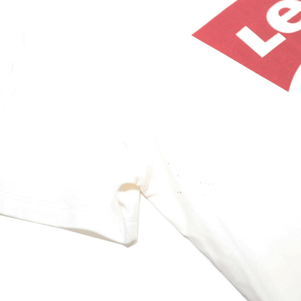 LEVI'S Mens White Red Logo Graphic T-Shirt M Short Sleeve Crew Neck Cotton