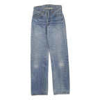 LEVI'S 501 Womens Jeans Blue Regular Straight Denim Light W26 L30 Classic Fit