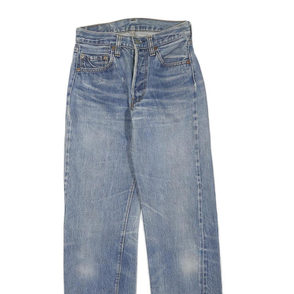 LEVI'S 501 Womens Jeans Blue Regular Straight Denim Light W26 L30 Classic Fit