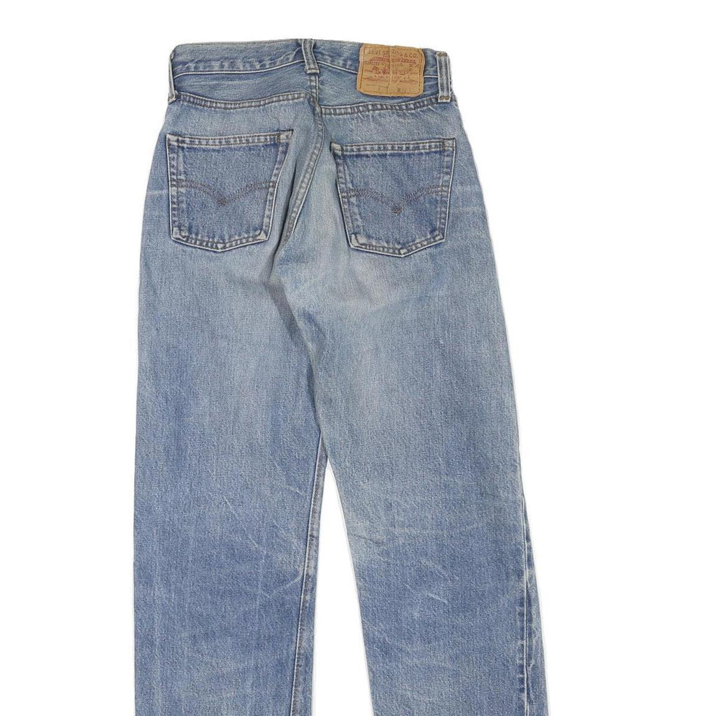 LEVI'S 501 Womens Jeans Blue Regular Straight Denim Light W26 L30 Classic Fit