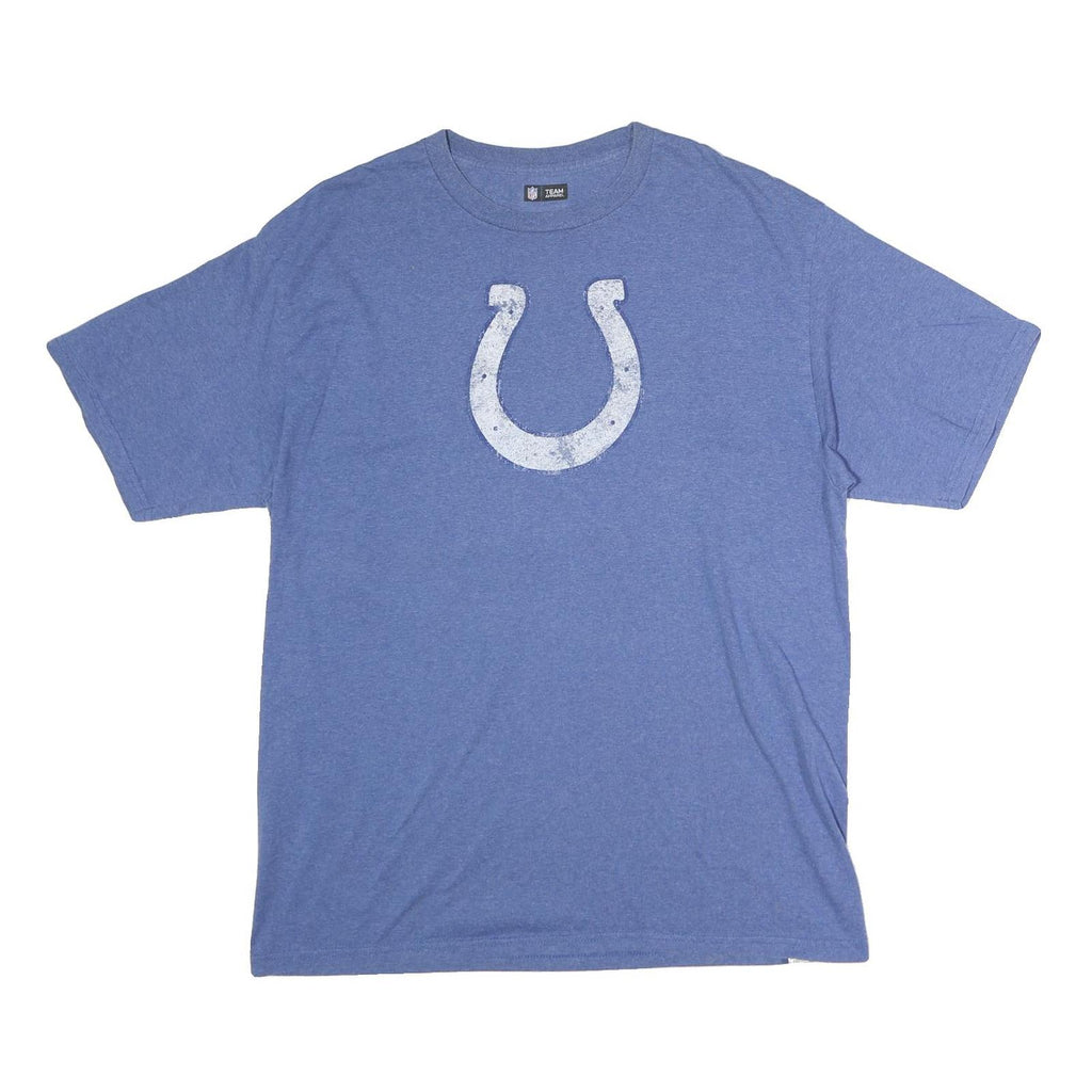 NFL Mens Blue NFL Logo T-Shirt XL Short Sleeve Crew Neck Cotton Casual